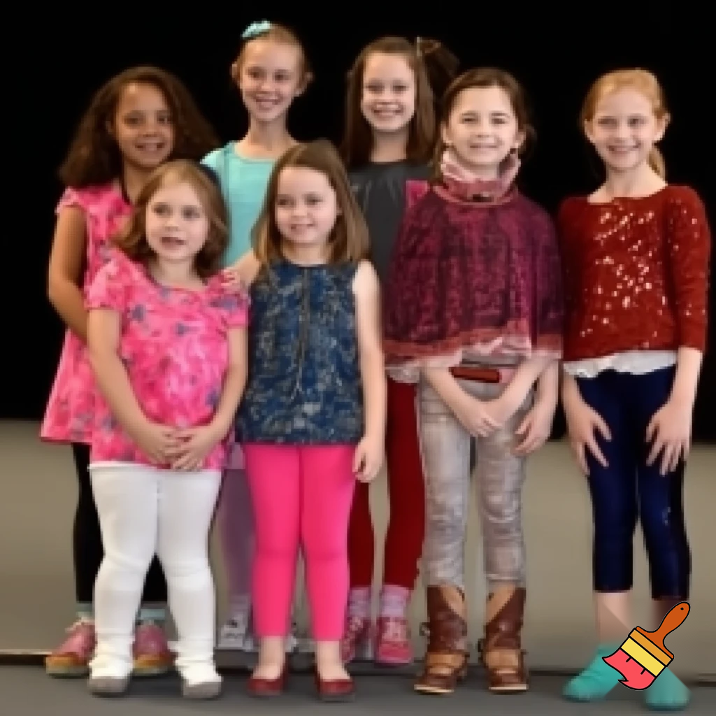 A little girl kid's show