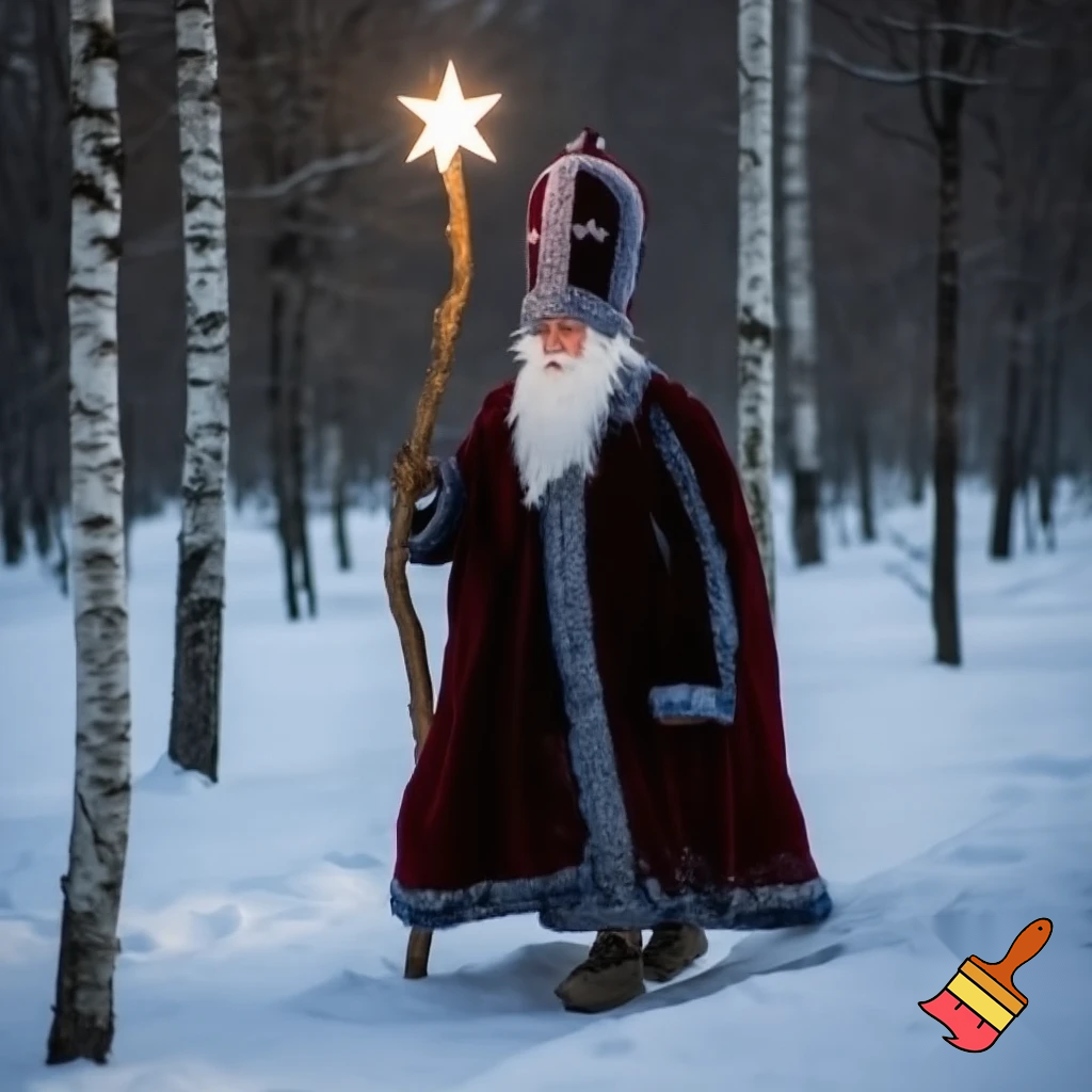 The Russia, Santa Santa Claus, the real Santa Claus walking stick star