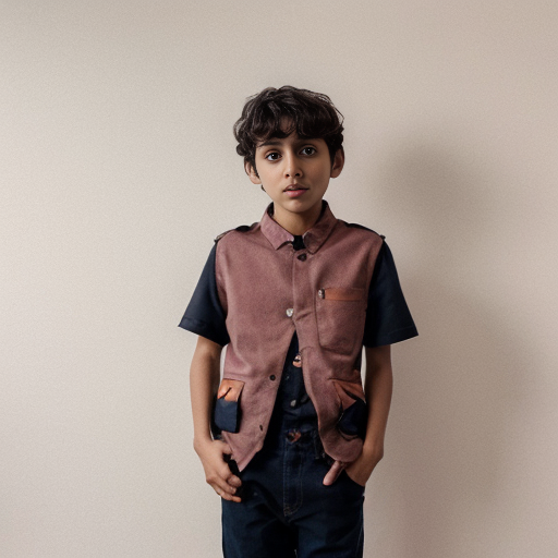 a nervous short 14 brown boy with colorful clothing who is a human
