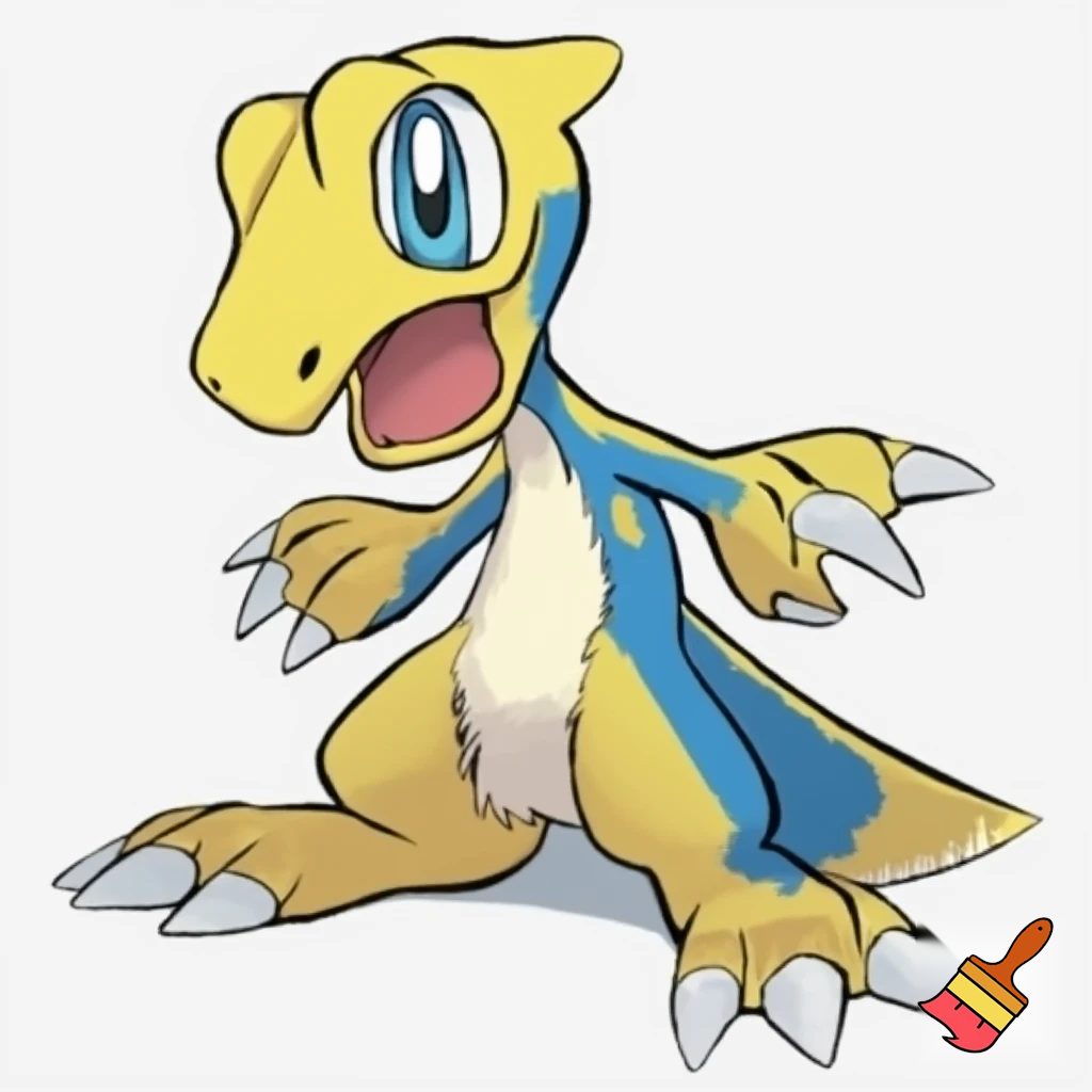 agumon slender digimon cubby pokemon limbs squritle fusion fusion