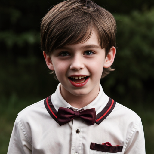 Vampire Boy with brown hair 