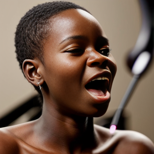 creaua ragazza africana che canta