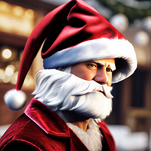 Christmas Santa Claus hat velvet