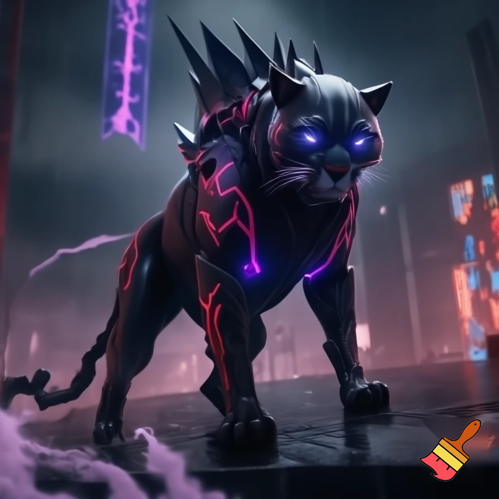 Make a kpop demon hunters style cougar 
