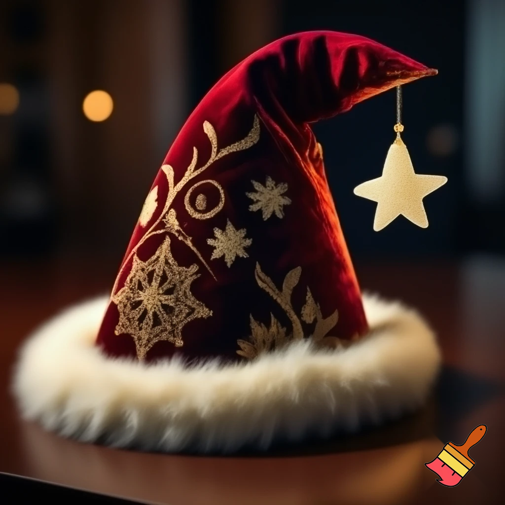 Christmas wizard hat
