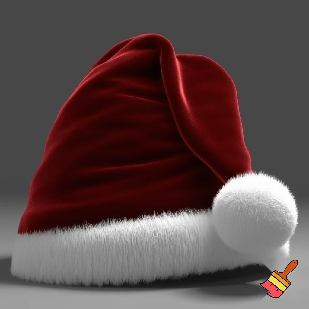 A wizard Santa Claus hat read✨✨🎄💫 velvet with what fluff