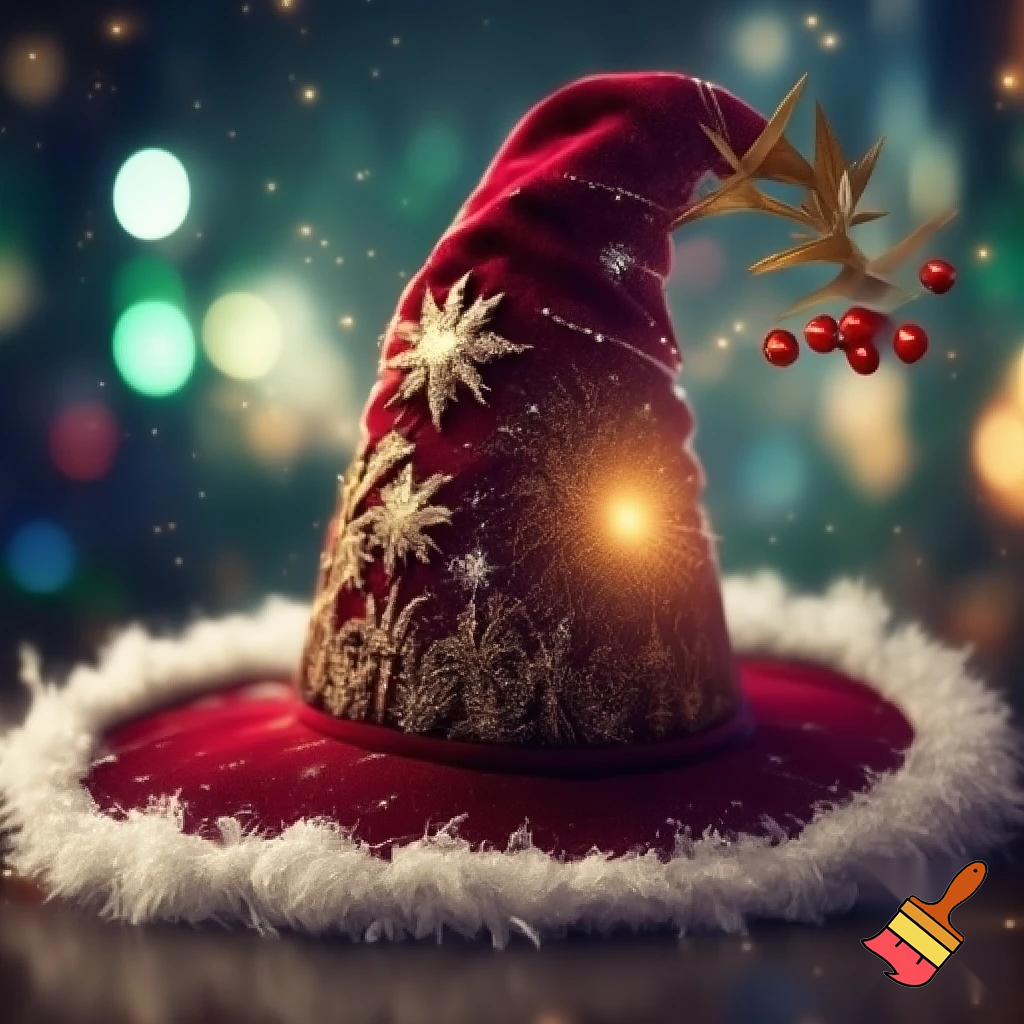 Christmas wizard hat