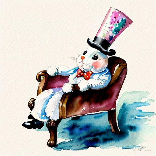 🏰 a chair van chair Easter bunny chair
Easter bunny with a top hat mascot costume