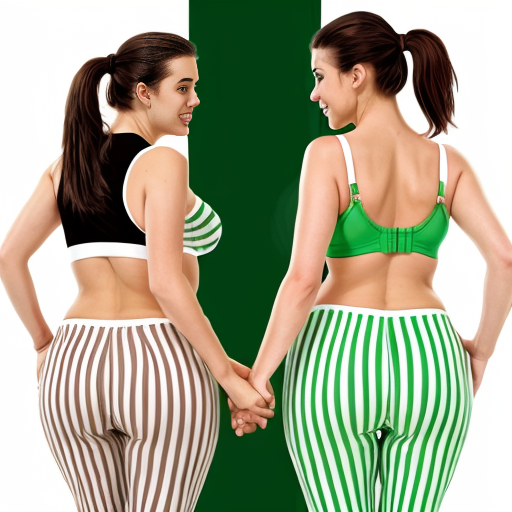 90's disney's 2d aladdin style comic black background and panels of 
Panel 1 a curvy figure two headed woman with brown hair and black striped haired ponytail and with green skin barefoot with green and white striped harem pants and pink and white striped bra marching towards viewer. 
Panel 2 then the curvy figure two headed woman with brown hair  black striped haired ponytail and with green skin barefoot with green and white striped harem pants and pink and white striped bra both looked at each other while marching towards.
Panel 3 then curvy figure two headed woman with brown black striped haired ponytail and with green skin barefoot with green and white striped harem pants and pink and white striped bra looked at viewer. 
Panel 4 then the curvy figure two headed woman with  brown hair and l black striped haired ponytail and with green skin barefoot with green and white striped harem pants and pink and white striped bra kissed the viewer while marching. 
Panel 5 then the curvy figure two headed woman with brown hair black striped haired ponytail and with green skin barefoot with green and white striped harem pants and pink and white striped bra turns around and turns around and revealing to the viewer a yellow triangle shaped stitch patch was on the middle of her butt of her green and white striped harem pants. 
Panel 6 then curvy figure two headed woman with brown hair and black striped haired ponytail and with green skin barefoot with green and white striped harem pants and pink and white striped bra shakes her butt with the yellow triangle shaped Stitch patch on her big butt.