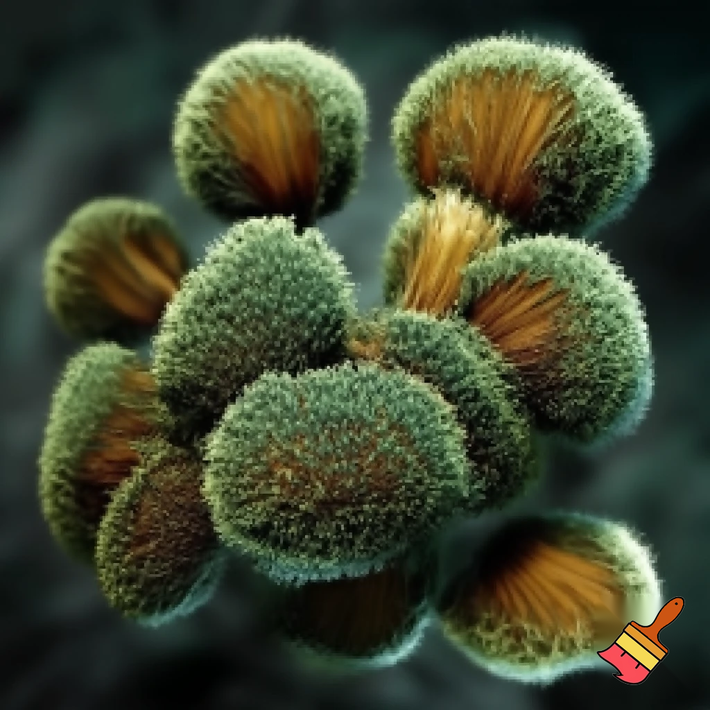Aspergillus parasiticus on sunflower seeds for a background image
