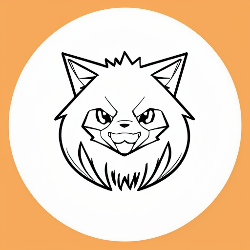 pokemon digimon tails prower mix styles wolf yellow orange and red patterns anime