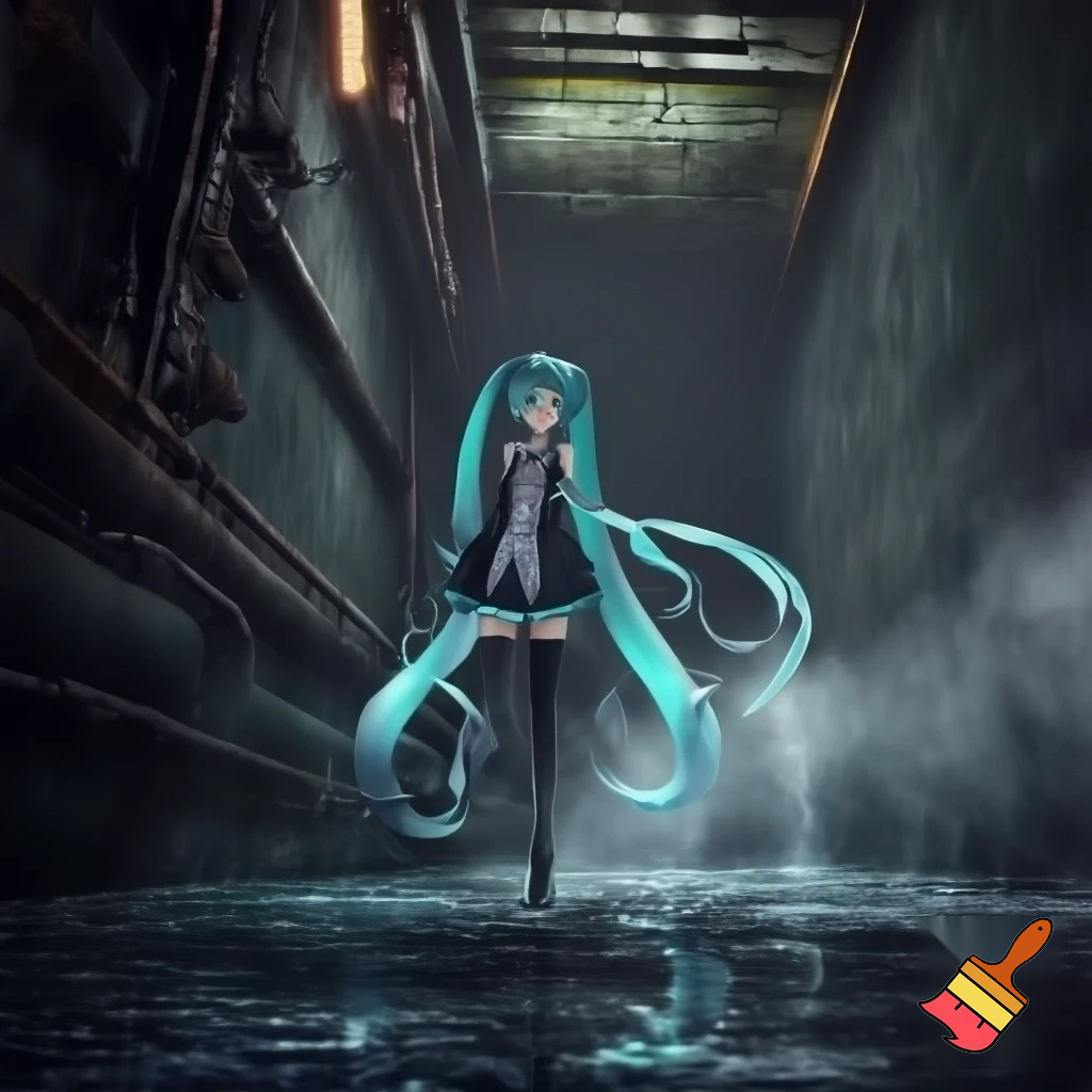 Miku in the sewers