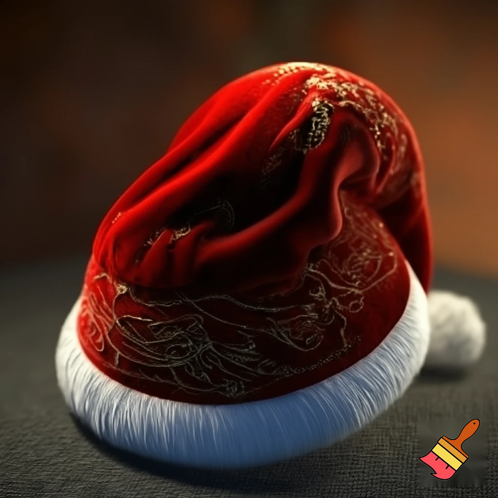 Christmas Santa Claus velvet hat delicate special delicate hat