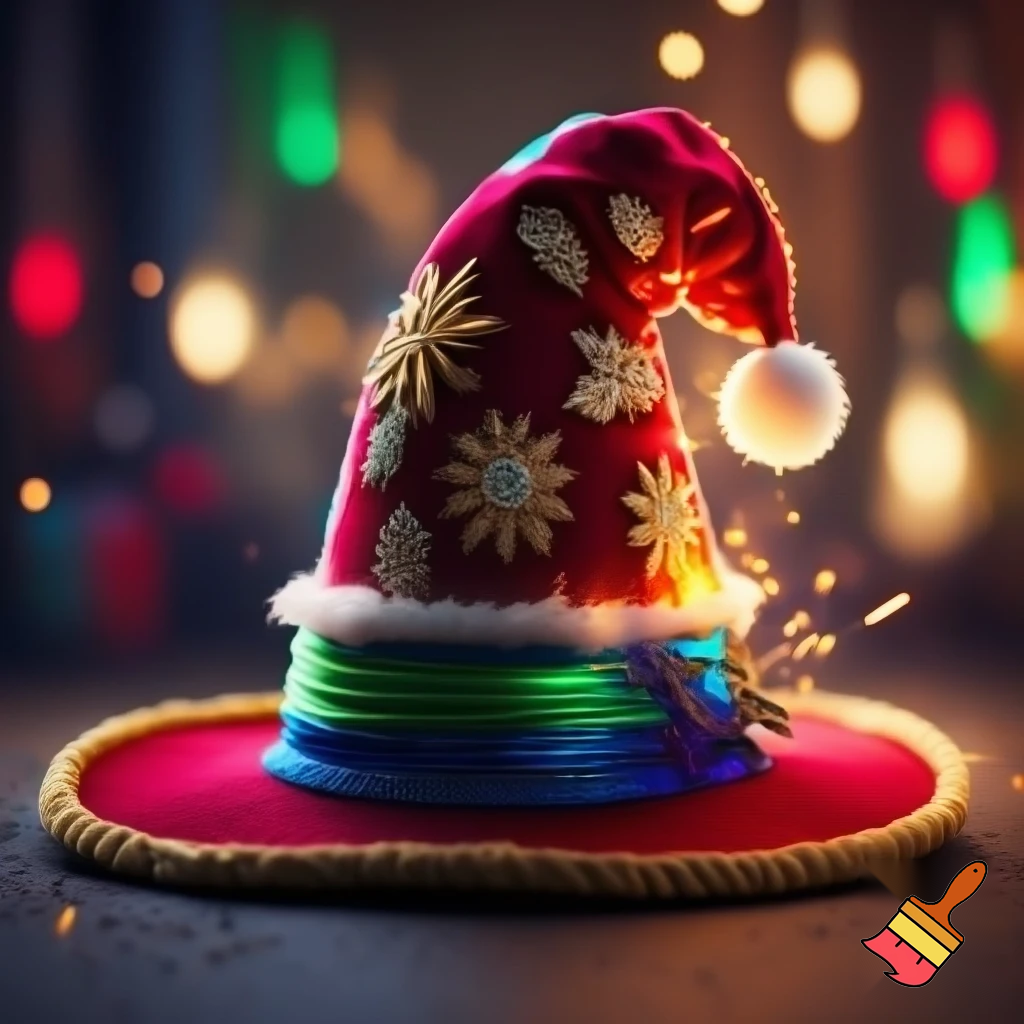 Christmas wizard hat
