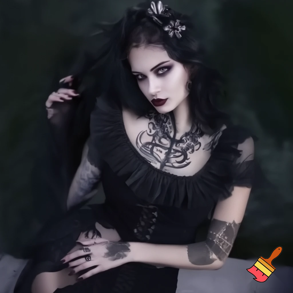 beautiful gorgeous naked nudist goth latina 