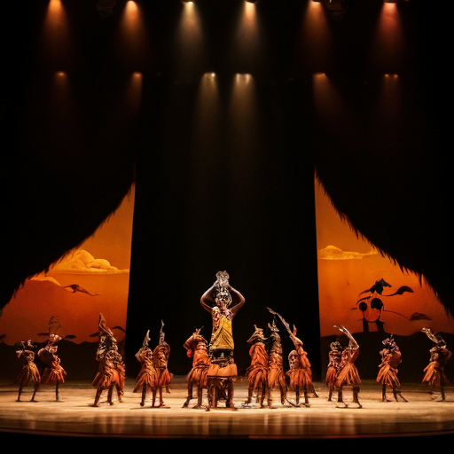 image of 6th grade at lion king

