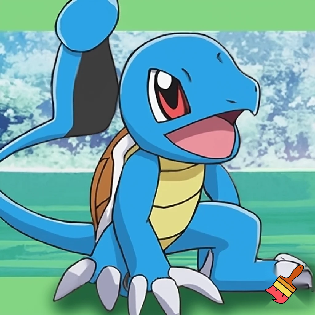blue agumon digimon squirtle pokemon fusion