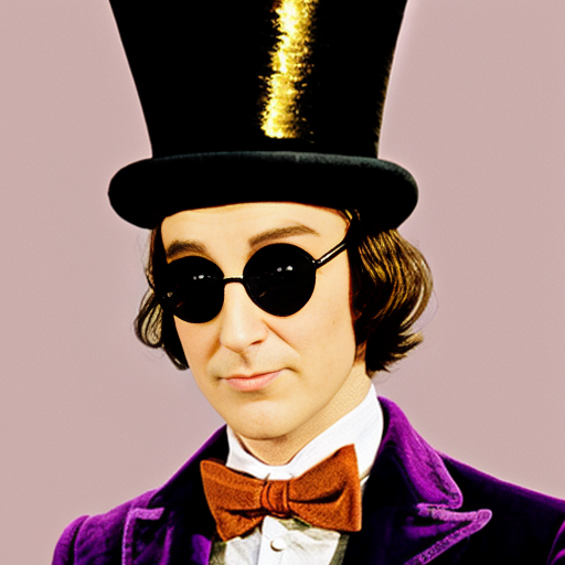 Willy Wonka’s top hat velvet