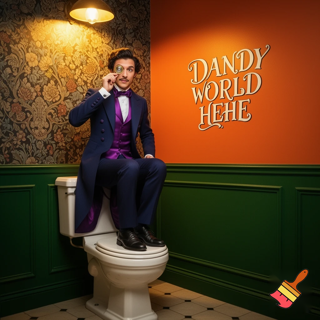 DANDY WORLD ON A TOILET HEHE