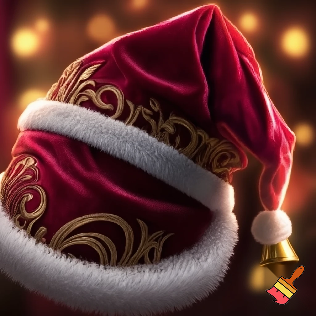 Elf Santa Claus hat velvet