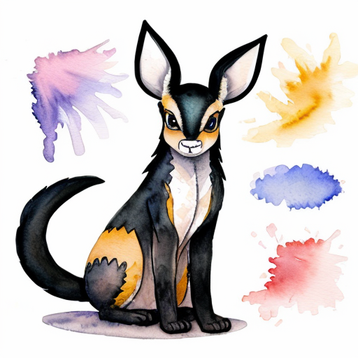 create an image, of different sketch poses for Umbreon