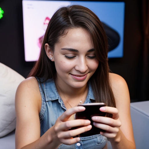 Goretzka play game on apple phone and Vanessa play game on apple phone at the party