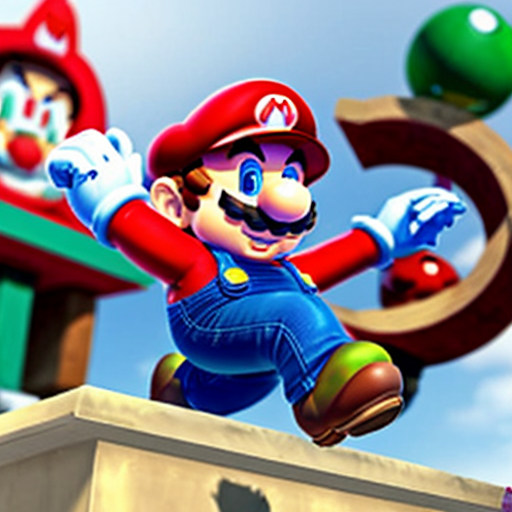 mario geting killed by 15 other marios