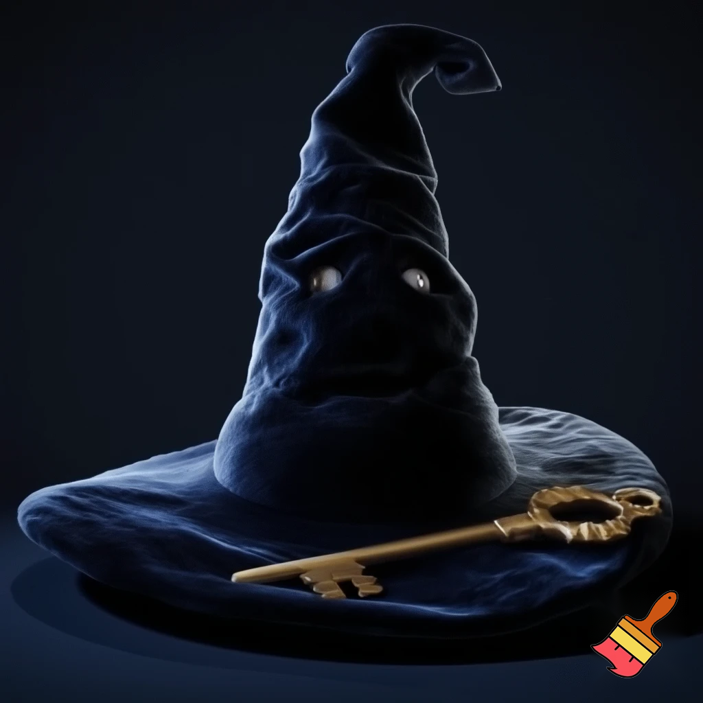 Talking witches hat velvet big surprise a velvet dark black