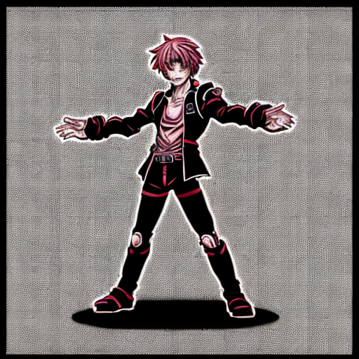 JoJo stand, bad quality, humanoid, anime style, there may be different colors, single-color background, pose