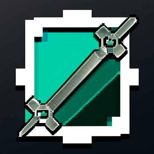 pixel art icon of a big wrench on dark background