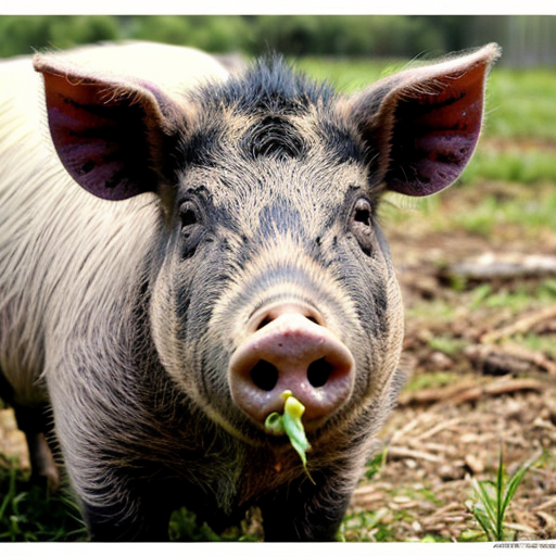 create a evil wanted poster with an image of a mugshot of a wild pig wearing prisoner clothes with red eyes. the reward is lifetime supply of bacon. these are the reasons why wild pigs are wanted and iclude this in the poster 
•	These pests cause damage to the environment through wallowing, rooting for food and selective feeding.
•	By 1880, they were already considered a serious pest in parts of New South Wales. 
•	 They prey on newborn lambs, destroy crops, damage fences, foul water sources, and compete with livestock for food.
•	 Their impact costs farmers millions of dollars annually. 
•	Wild pigs are potential carriers of diseases, including foot-and-mouth disease

