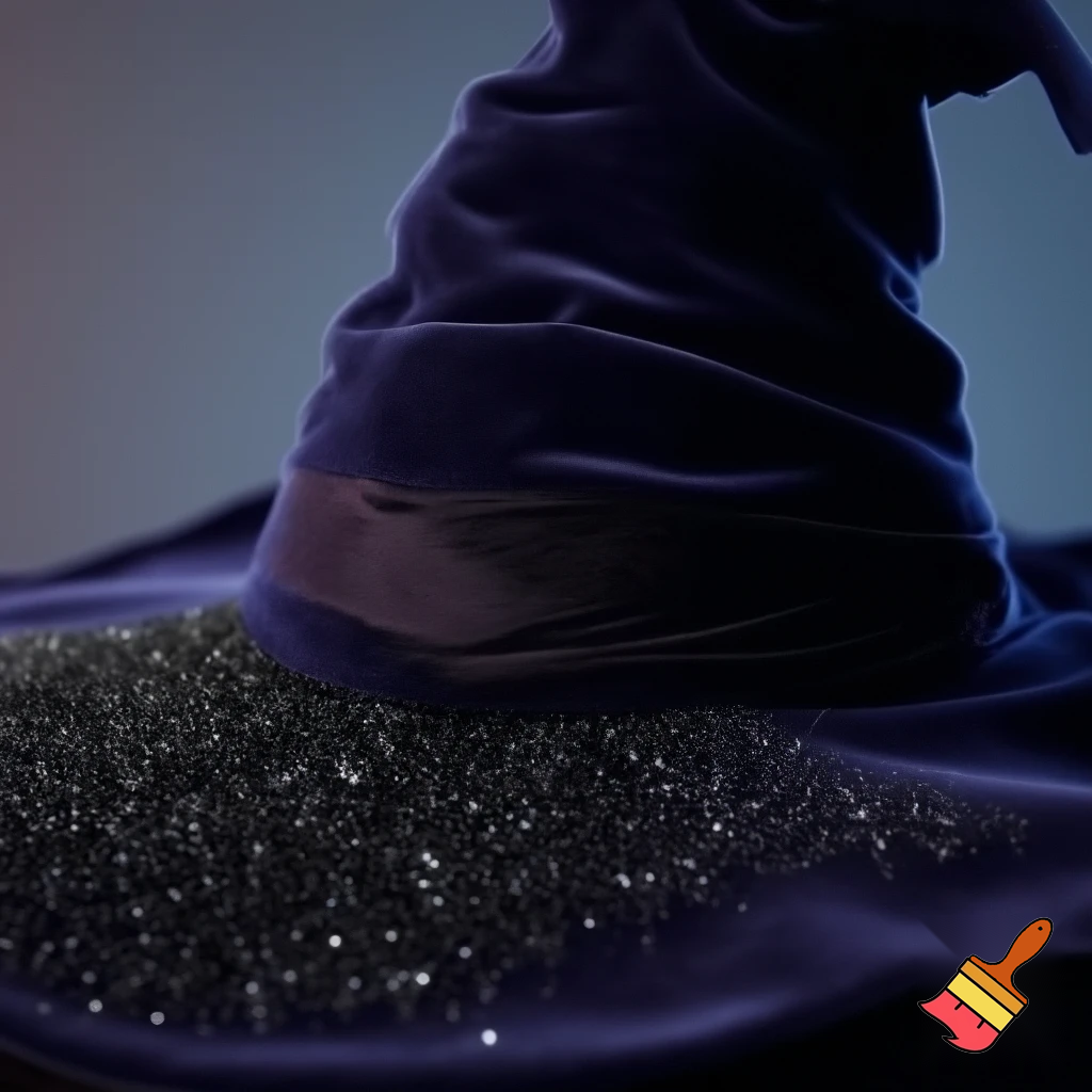Velvet witches hat, witches hat, dark velvet witches hat and black glitter a fabric and velvet