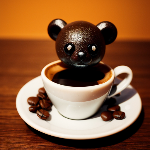 gummibär, coffee, background