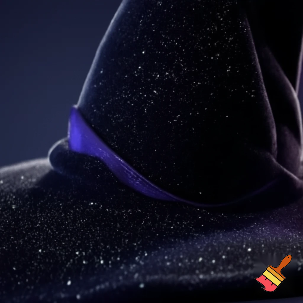 Velvet witches hat, witches hat, dark velvet witches hat and black glitter a fabric and velvet