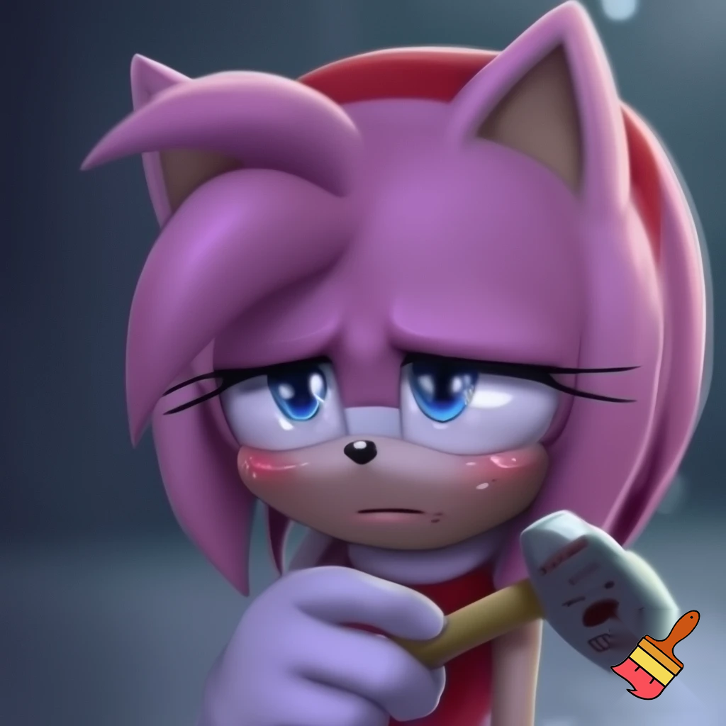 Amy rose crying 

