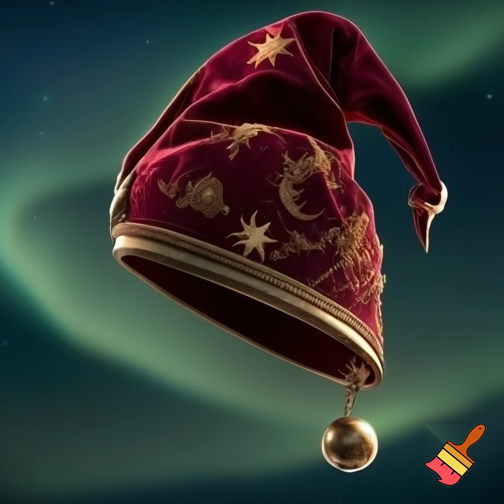 Elf Santa Claus hat velvet