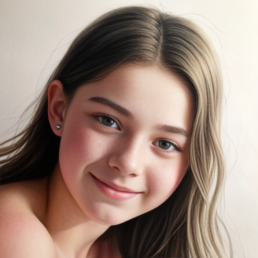 Young teen in ethereal pastel watercolor, capturing a youthful, hopeful spirit, with soft lighting and delicate brush strokes.