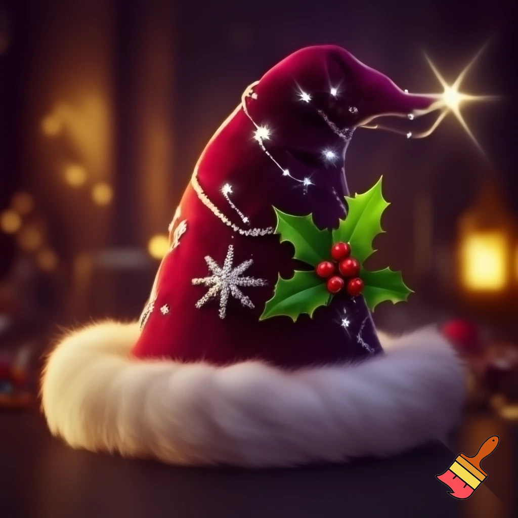 A wizard Christmas hat