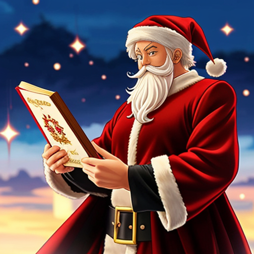 Santa Claus toy special one a wizard read red and velvet