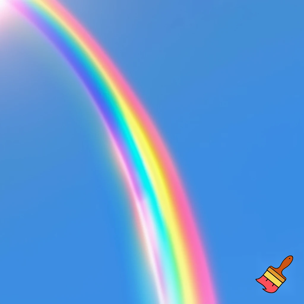 bulutsuz havada gökkuşağı
