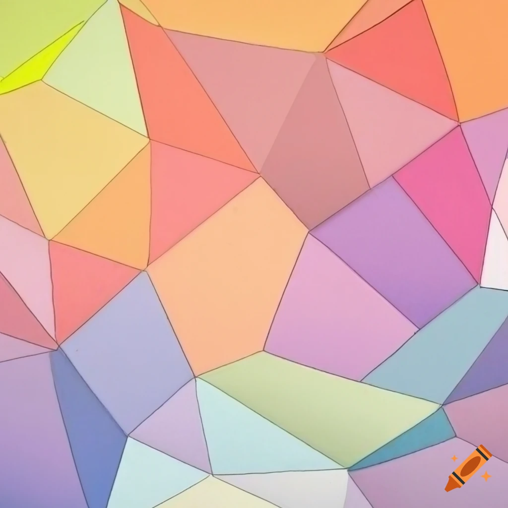 Abstract, polygons, pastel colours