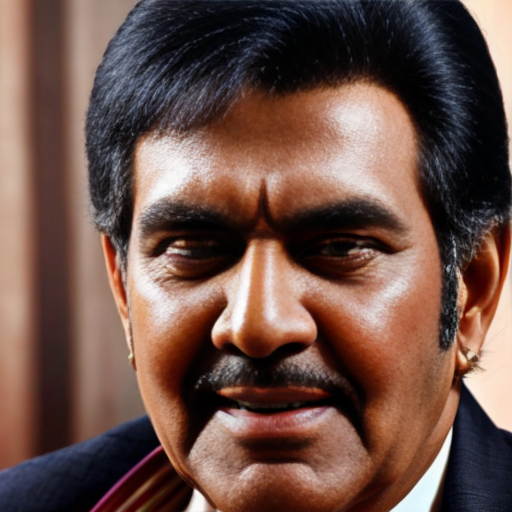 A Rajesh Khanna (Bollywood star from the 70s) look alike in his 60s