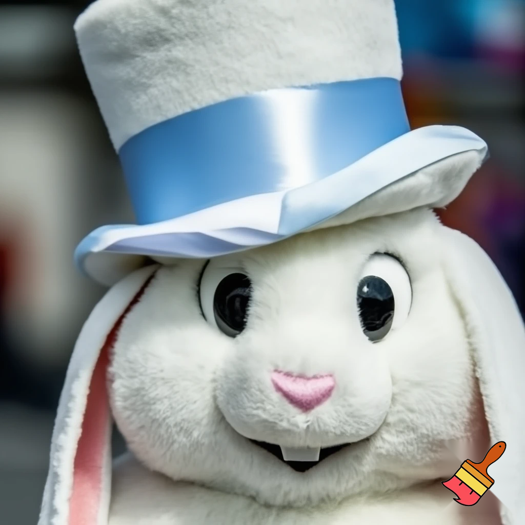East Bunning mascot costume special top hat easter bunny mascot costume