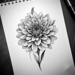 november birth flower tattoo