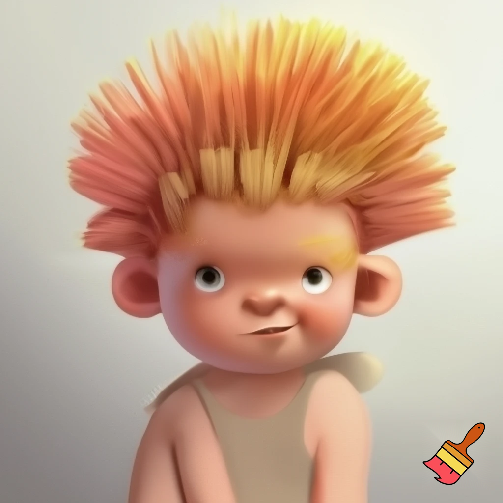 Chubby boy toilet brush haircut