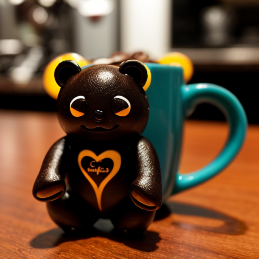 gummibär, coffee, background