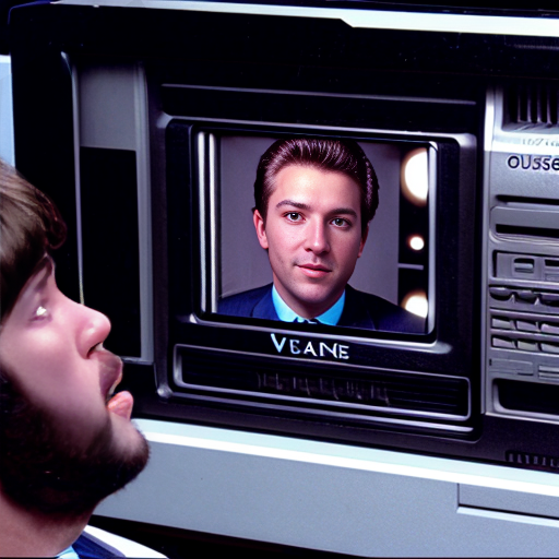 80s male broadcast vcr operatior