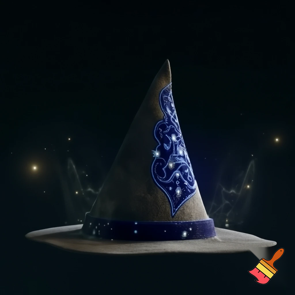 Christmas wizard hat stars and means read a Christmas hat