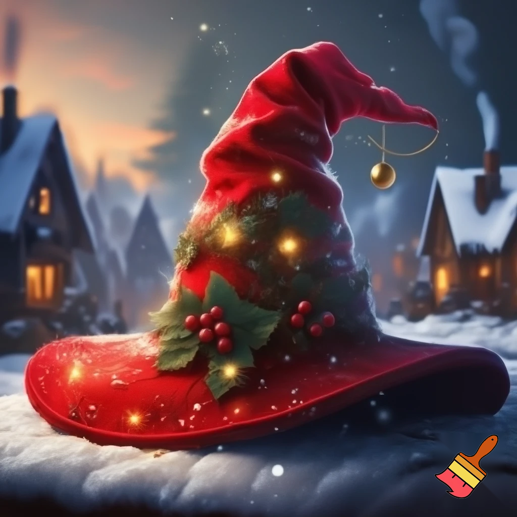 Christmas wizard hat red Christmas time
