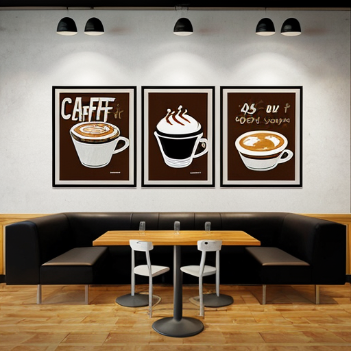 create art for a wall of a café